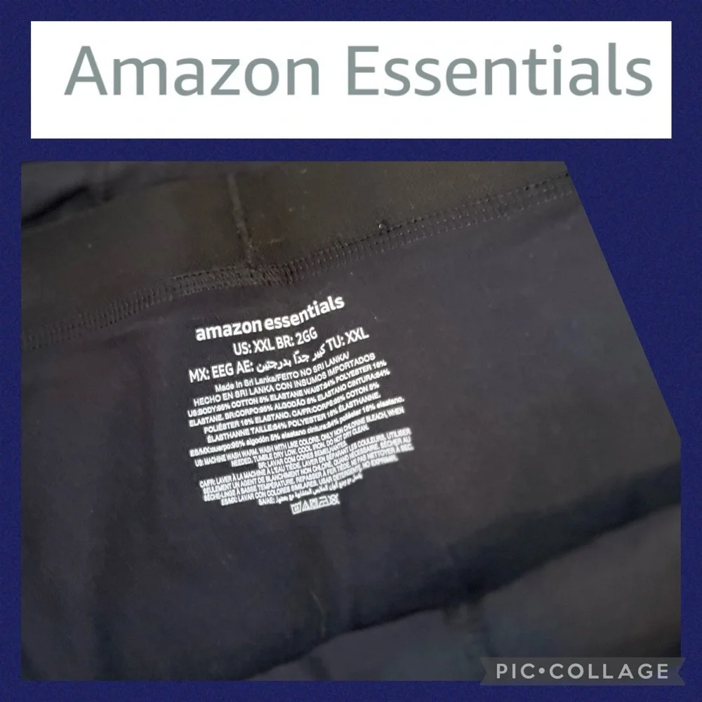 Amazon Essentials Men’s XXL Cotton Jersey Boxer Briefs 5 Pack New Open Bag